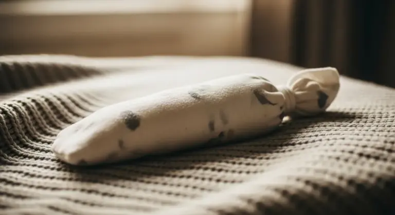 Bouillotte sèche avec chaussette et riz