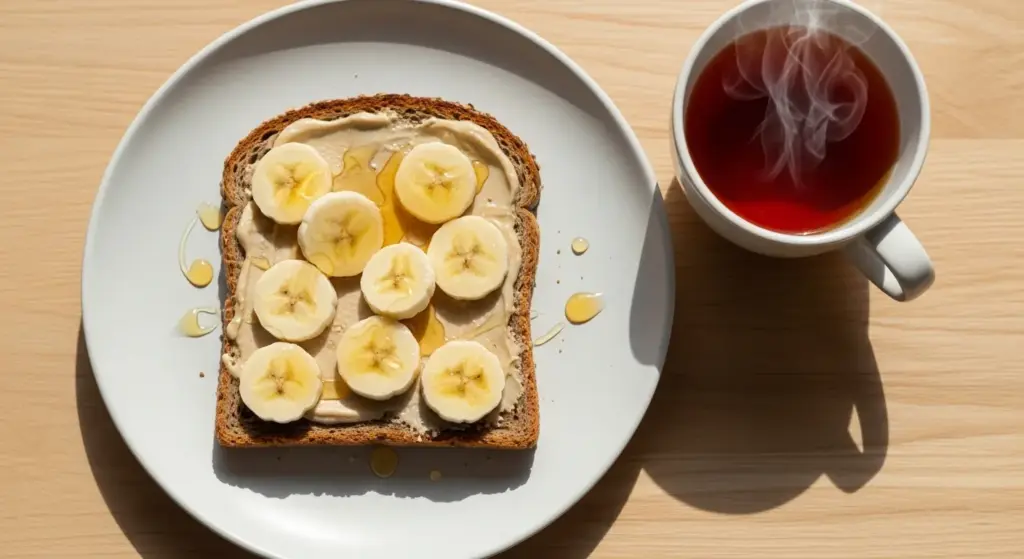 Tartine avec tahin et babane