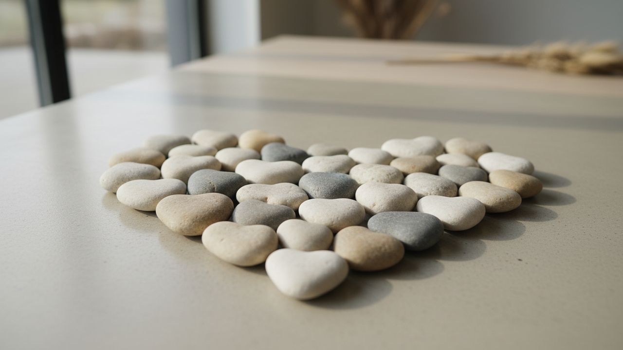 Coeur en cailloux