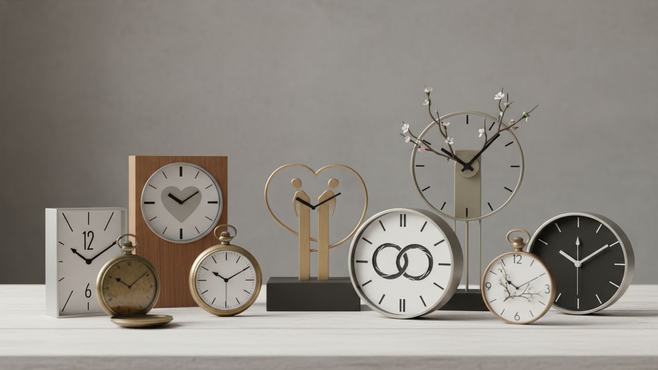 Horloges et réveil affichant l'heure 10 h 10