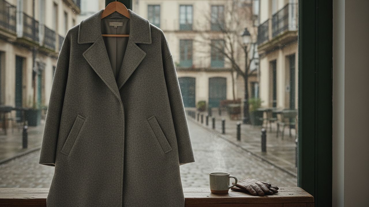 Manteau sur cintre