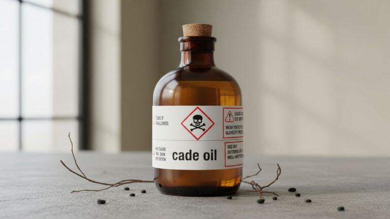 Bouteille d'huile de cade