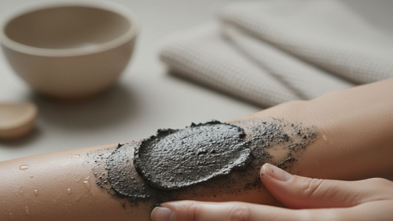 Savon noir sur la peau