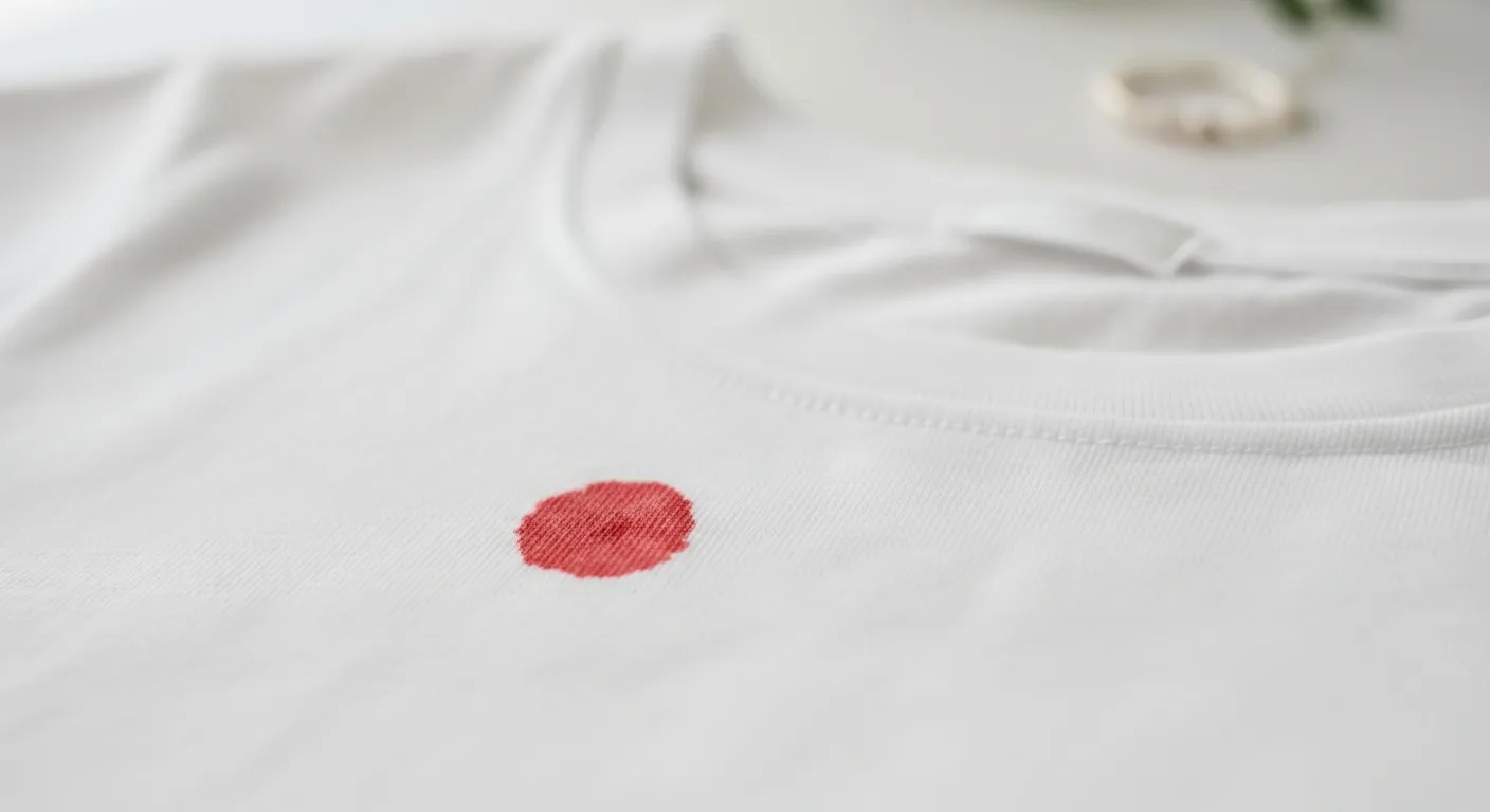 Tache de sang sur un t-shirt