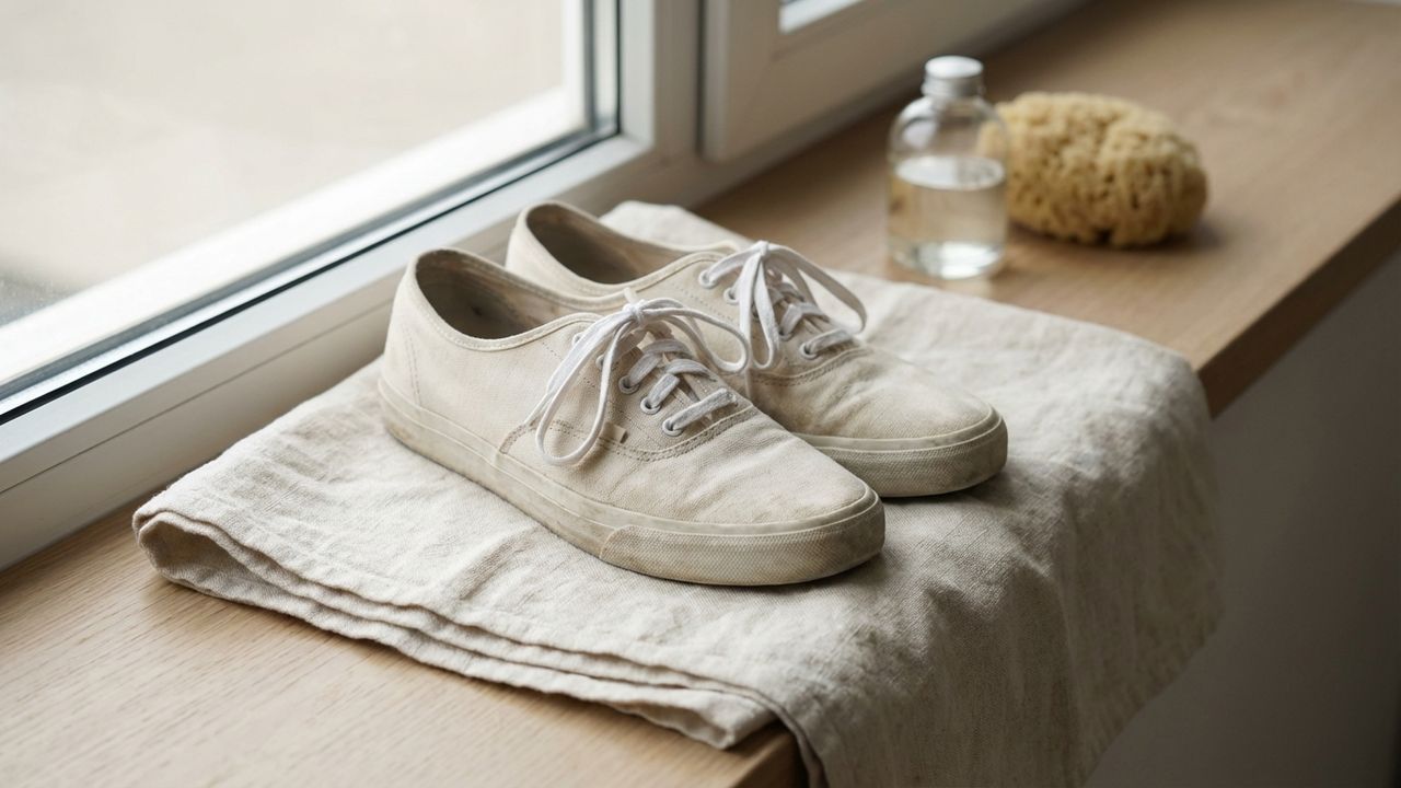 Réussir le nettoyage des baskets blanches en tissu ou en toile.