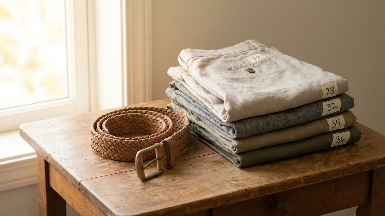 Faire correspondre la taille de pantalon à la taille de ceinture.