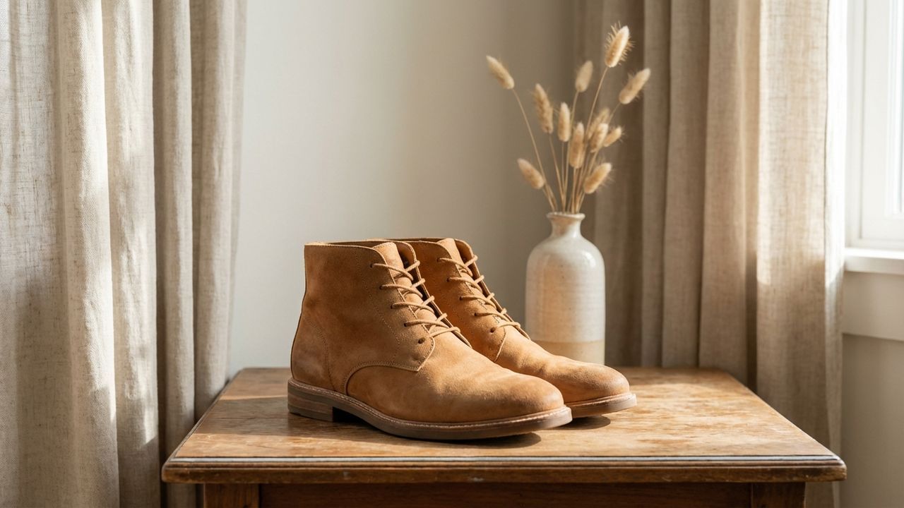Chaussure en nubuck propres