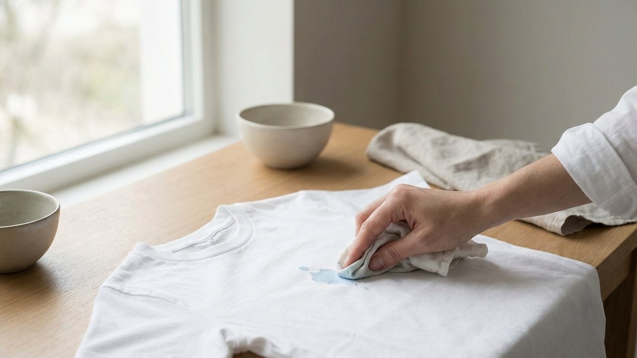Enlever une tache de peinture fraîche sur un vêtement