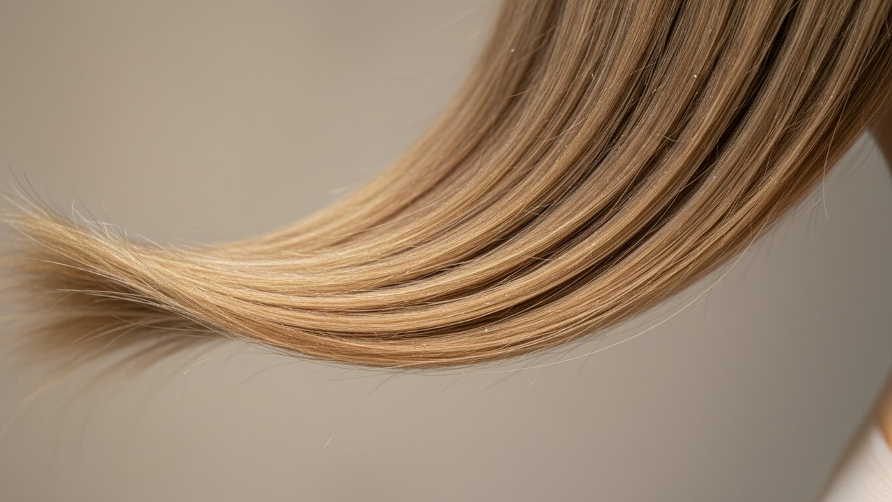 Cheveux hydratés et renforcés après précoloration