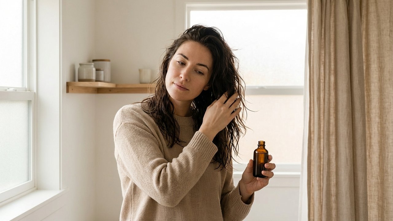 Application d'un complément alimentaire pour renforcer les cheveux