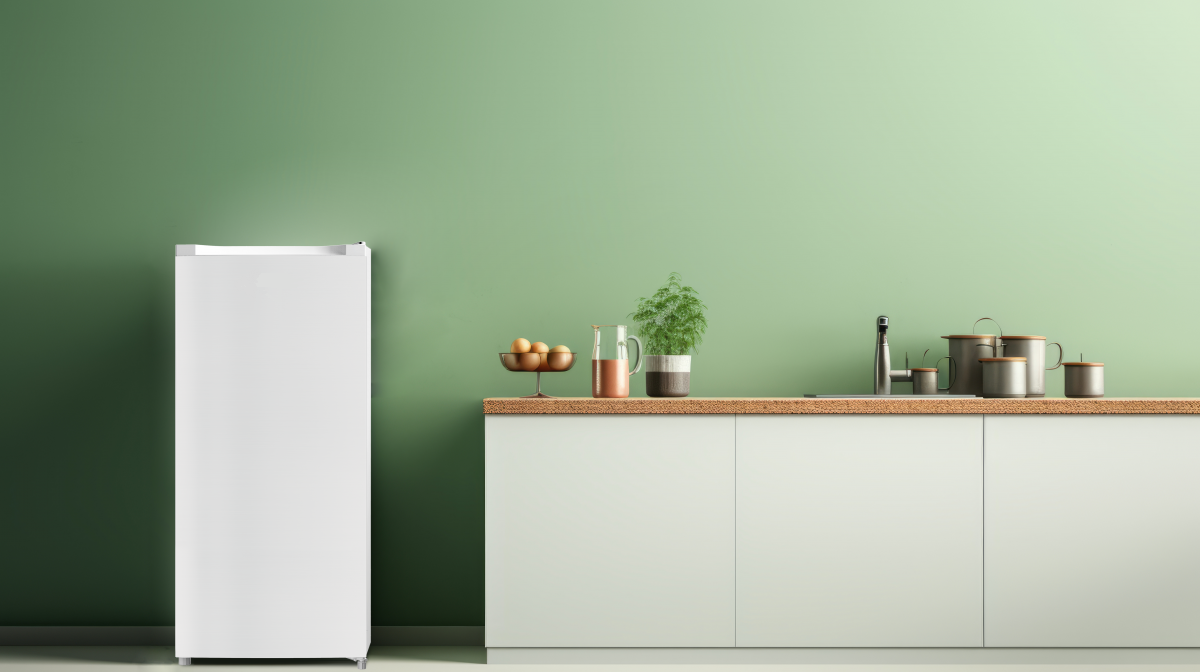Frigo de petite taille installé dans un studio