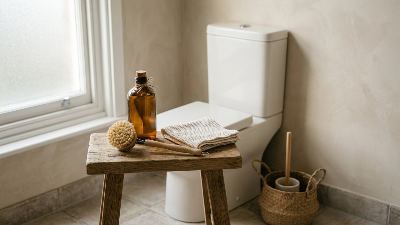 Produits naturels pour nettoyer les WC : vinaigre, bicarbonate, acide citrique
