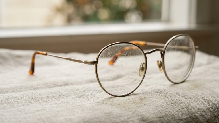 Rayures sur les verres de lunettes à polir
