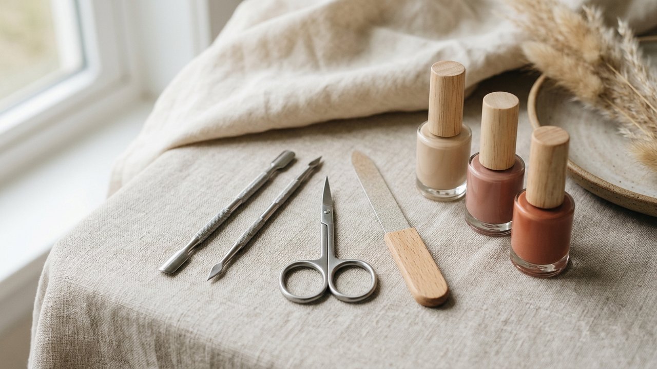 Kit complet de matériel pour réaliser une french manucure à la maison