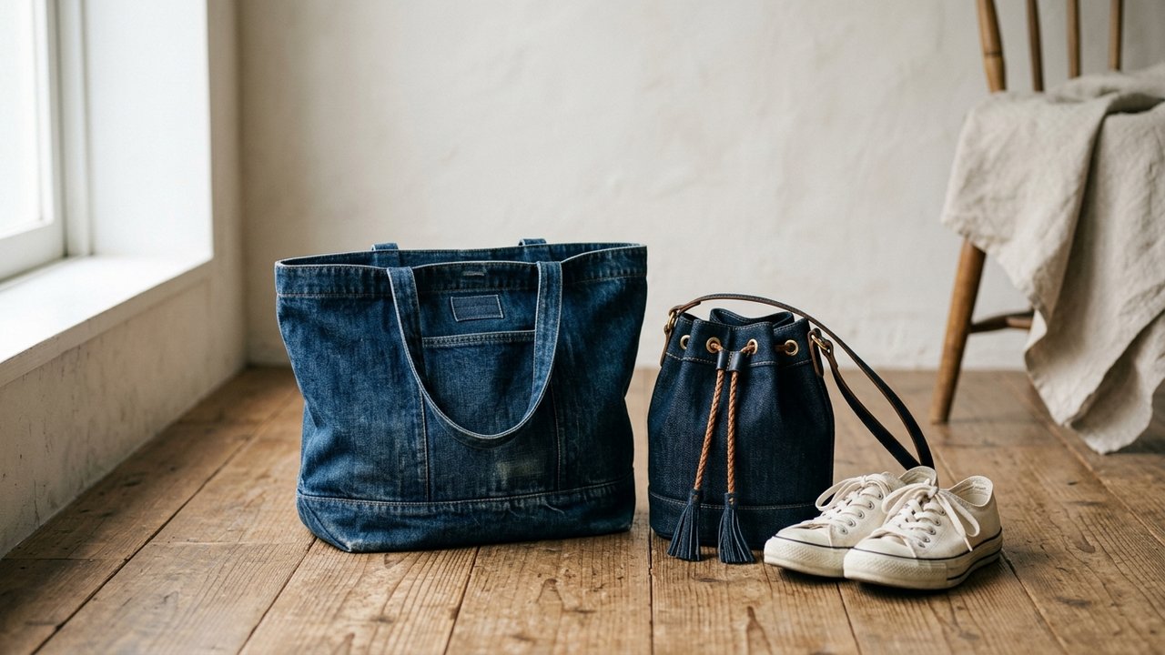 Sacs Levi's en denim et baskets, accessoires cadeaux pour la fête des mères