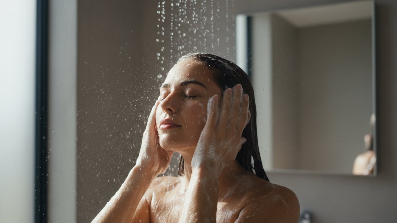 Massage du cuir chevelu pendant la routine anti-pelliculaire