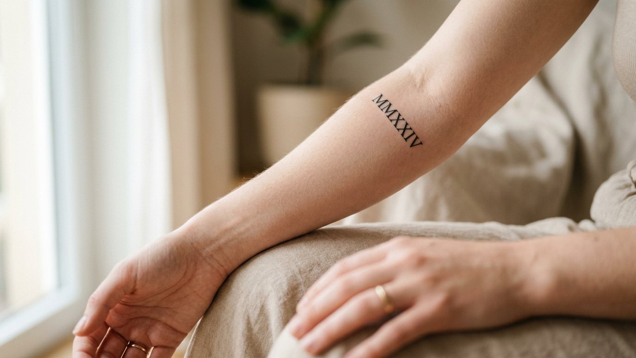 Différentes polices de chiffres romains pour tatouage