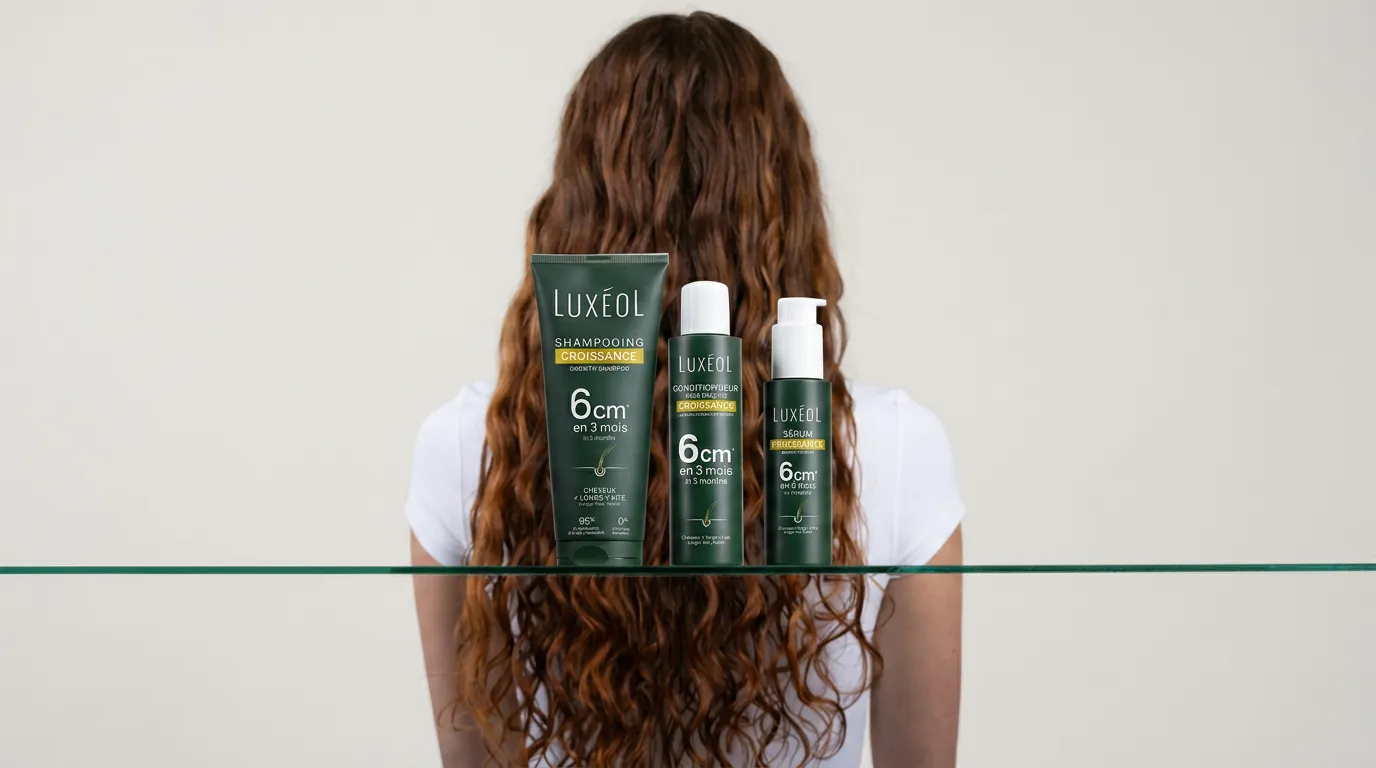 Croissance des cheveux grâce aux produits de la marque Luxeol